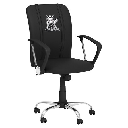 Dreamseat Curve Task Chair with South Dakota Coyotes Emblem Logo XZOCCURVE-PSCOL13095
